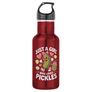 Bouteille D'eau Passion Cornichon Juste Une Fille Qui Aime Les Cor