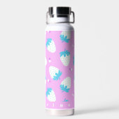 Bouteille D'eau Pastel aux fraises rose (Arrière)