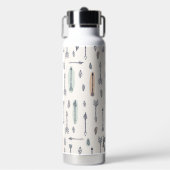 Bouteille D'eau Pastel Boho Flèches Plumes Ajouter un nom (Salle de sport)