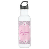 Bouteille D'eau Pastel Pink Custom Daisy (Devant)