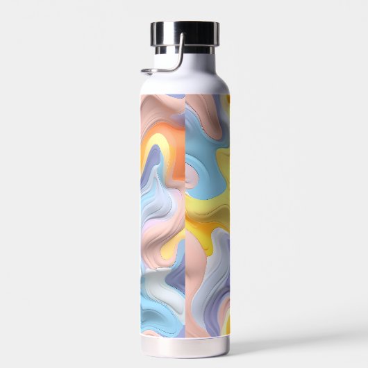 Bouteille D'eau Pastel Plastic Fluid Abstrait (Plage)