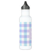 Bouteille D'eau Pastel Purple En vichy Monogramme (Gauche)