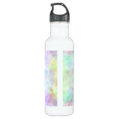 Bouteille D'eau Pastel Rainbow Tie-Dye Watercolor Painting (Dos)