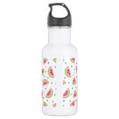 Bouteille D'eau Pastèques roses, graines de pastèque, motif d'été (Dos)