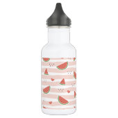 Bouteille D'eau Pastèques rouges, cœurs, rayures, motif d'été (Gauche)