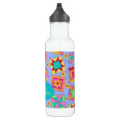 Bouteille D'eau Patchwork Blocs d'art de la courtepointe de la lav (Droite)