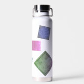 Bouteille D'eau Patchwork de tissu cousu personnalisé (Arrière)