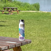 Bouteille D'eau Patchwork en tissu pointillé Personnalisé