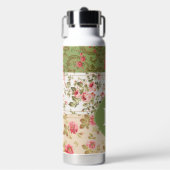 Bouteille D'eau Patchwork Rose Custom Monogram (Salle de sport)
