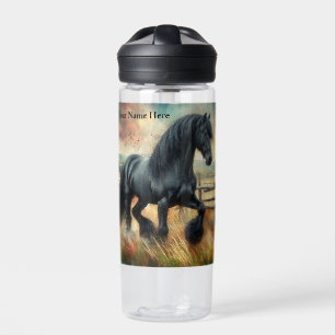 Bouteille D'eau Pâte de Cheval Frésilien Noir clôtures rustiques