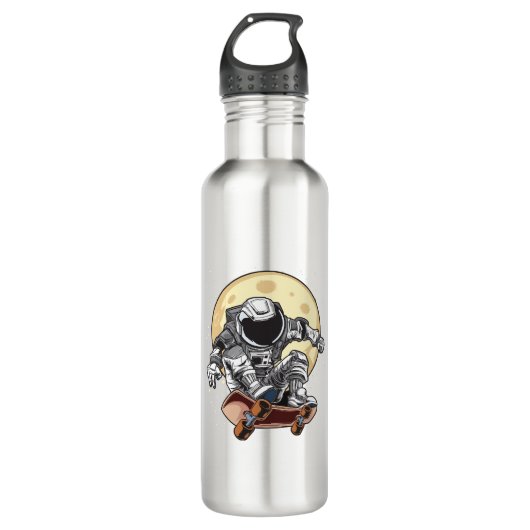 Bouteille D'eau Patin Astronaute (Devant)