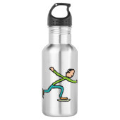 Bouteille D'eau Patinage sur glace (Devant)