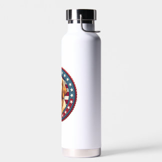 Bouteille D'eau Patriotic Golden Retriever Heritage Seal Tee 4