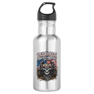 Bouteille D'eau Patriotique 1776 Hors Route Crâne Monster Truck Lo