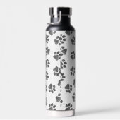 Bouteille D'eau Patrouilles de Doodle, Paws de Chien, Paws Noirs (Plage)