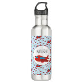 Bouteille D'eau Pattern custom Nom (Devant)