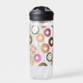 Bouteille D'eau Pattern Heart Donuts Valentines Pink Water Bottle (Extérieur)