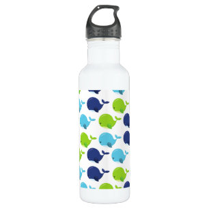 Bouteille D'eau Pattern of Whales, Cute Whales, Sea Animals