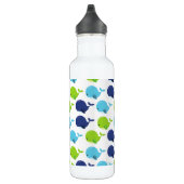 Bouteille D'eau Pattern of Whales, Cute Whales, Sea Animals (Droite)