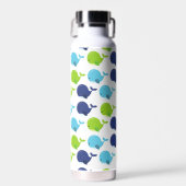 Bouteille D'eau Pattern of Whales, Cute Whales, Sea Animals (Avant)