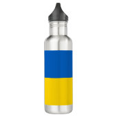 Bouteille D'eau Pavillon ukrainien (Ukraine) Bot d'eau en acier in (Gauche)