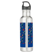 Bouteille D'eau Pavot rouge motif (Dos)