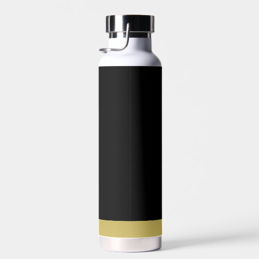 Bouteille D'eau Paw chien brillant or sur arrière - plan noir (Plage)