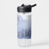 Bouteille D'eau Pays merveilleux d'hiver, brouillard, forêt d'épin (Gauche)