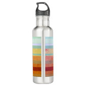 Bouteille D'eau Paysage Abstrait et vos mots (Dos)