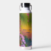 Bouteille D'eau Paysage Imaginaire, tropical et onirique (Avant)