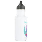 Bouteille D'eau Peace Love Yoga fille méditation dans l'espace (Gauche)