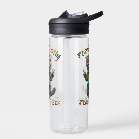 Bouteille D'eau Peaceful Hippie Boho Kitten Vibes  (Gauche)