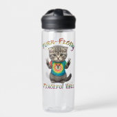 Bouteille D'eau Peaceful Hippie Boho Kitten Vibes  (Extérieur)