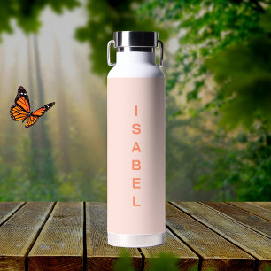 Bouteille D'eau Peach nom fille moderne simple