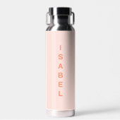 Bouteille D'eau Peach nom fille moderne simple (Avant)