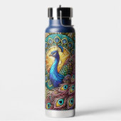 Bouteille D'eau Peacock Style Verre Trait (Gym)
