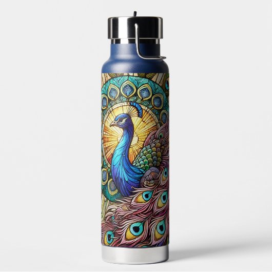 Bouteille D'eau Peacock Style Verre Trait (Gym)