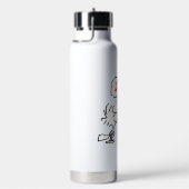 Bouteille D'eau PEANUTS | Motif rouge et noir (Évier)