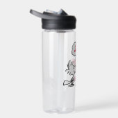 Bouteille D'eau PEANUTS | Motif rouge et noir (Droite)