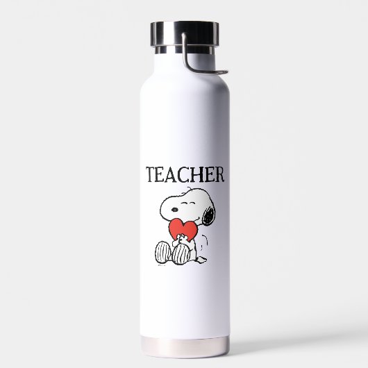 Bouteille D'eau Peanuts | Snoopy Heart Hug Teacher (Gauche)