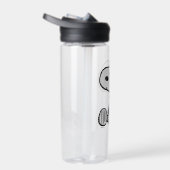 Bouteille D'eau PEANUTS | Snoopy on Black White Comics (Droite)