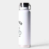 Bouteille D'eau Peanuts | Snoopy & Woodstock Bicycle Teacher (Arrière)