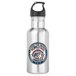 Bouteille D'eau Pêche à la liberté Patriotique Loisirs Patriotique