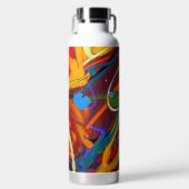 Bouteille D'eau Peinture Abstraite (Avant)
