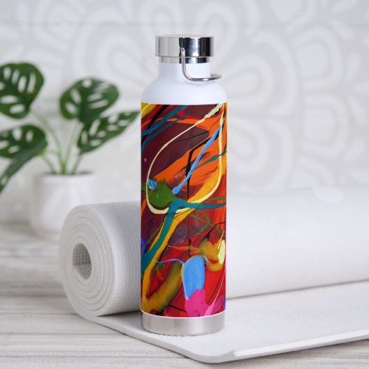 Bouteille D'eau Peinture Abstraite (Yoga)