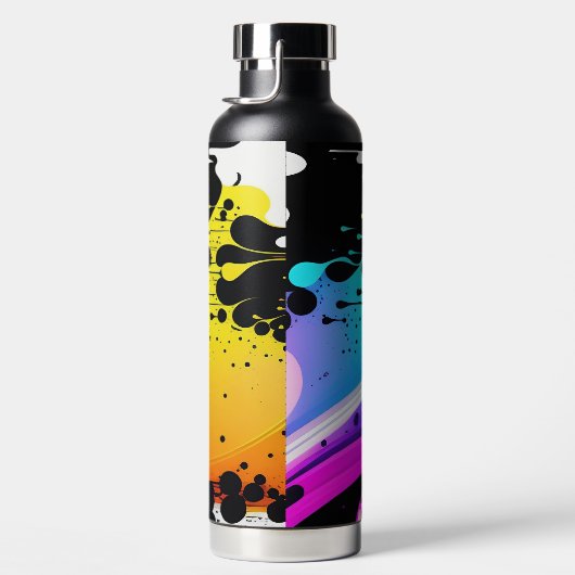 Bouteille D'eau Peinture Abstraite (Droite)