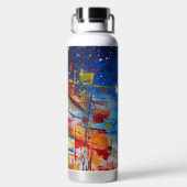 Bouteille D'eau Peinture Abstraite (Plage)