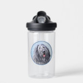 Bouteille D'eau Peinture Bergamasco Sheepdog - Chien original mign (Avant)