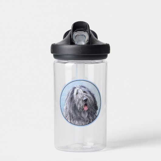 Bouteille D'eau Peinture Bergamasco Sheepdog - Chien original mign (Avant)