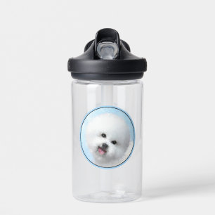 Bouteille D'eau Peinture Bichon Frise - Art de chien original mign